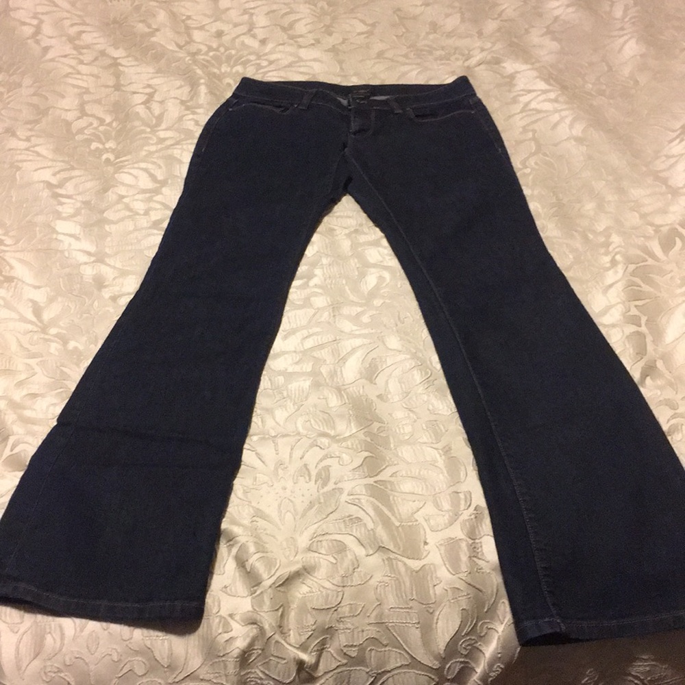 Ann Taylor dark rinse boot cut jeans